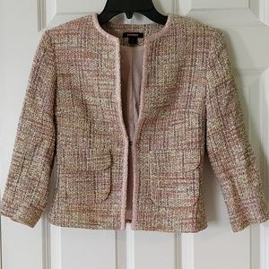 Express Pink Tweed Blazer
